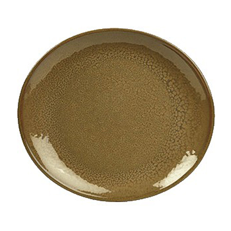 Тарелка овальная Terra Brown, 21х19 см, Керамика, Genware, Великобритания, Terra