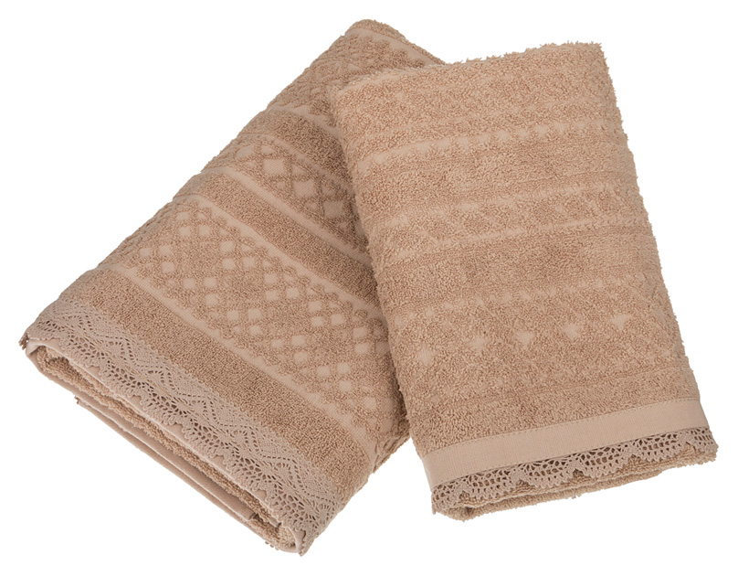 Набор полотенец Lace beige, Хлопок, Gree Textile, Китай