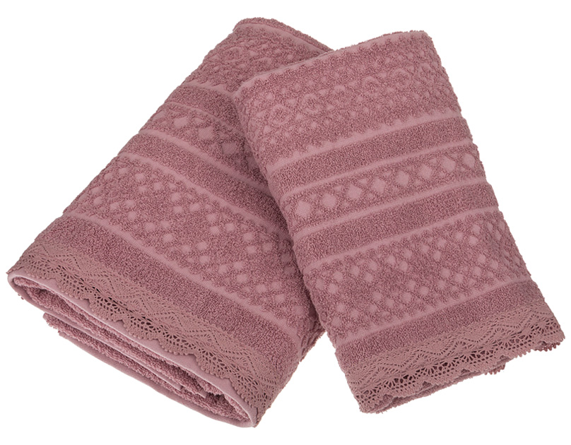 Набор полотенец Lace pink, Хлопок, Gree Textile, Китай