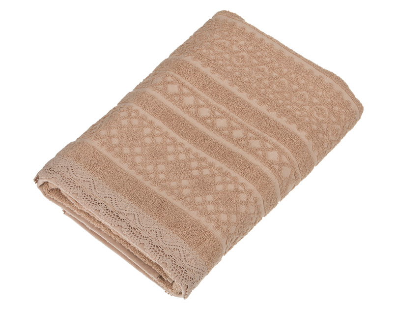 Полотенце Lace beige M, 70x140 см, Хлопок, Gree Textile, Китай