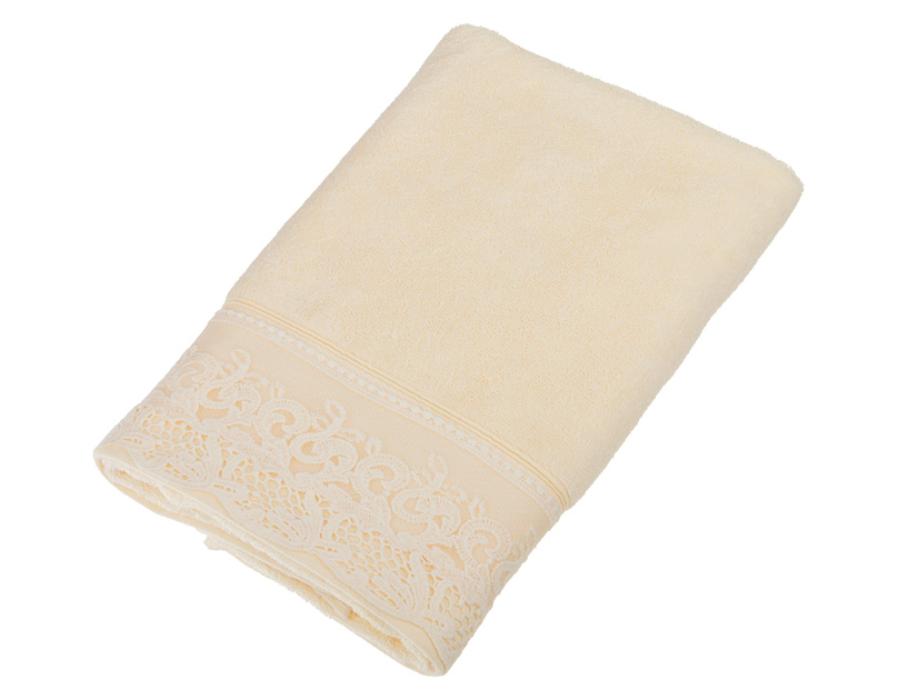 Полотенце Lace cream M, 70x140 см, Хлопок, Gree Textile, Китай