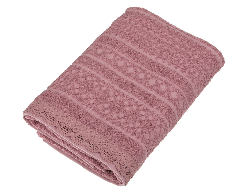 Полотенце Lace pink M, 70x140 см, Хлопок, Gree Textile, Китай