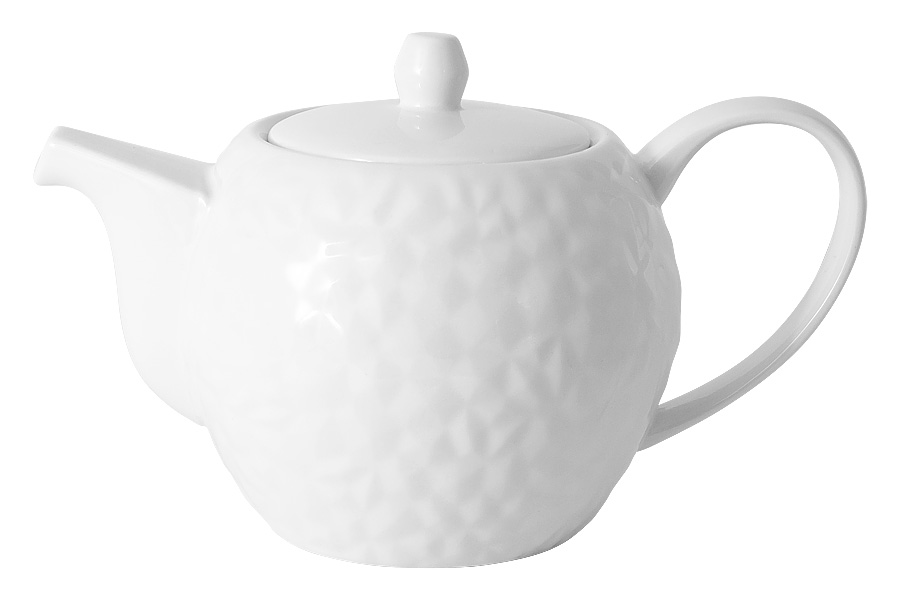 Чайник Shic white, 12 см, 780 мл, Фарфор, Home & Style, Китай