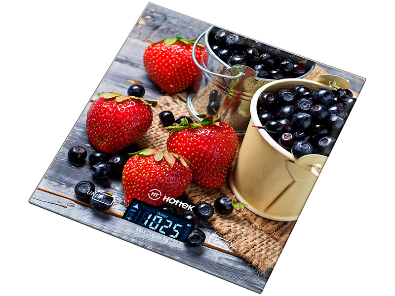 Весы Berries, 18x20 см, Стекло, Hottek, Китай