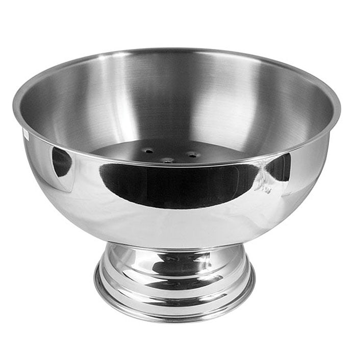 Емкость для пунша с дренажем Silver Bowl, 35 см, 9,4 л, 23 см, Нерж. сталь, ILSA, Италия