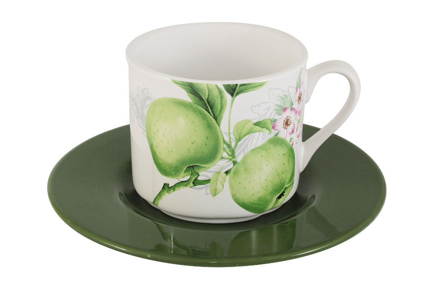 Чайная пара Green apples, 250 мл, Керамика, Imari, Китай