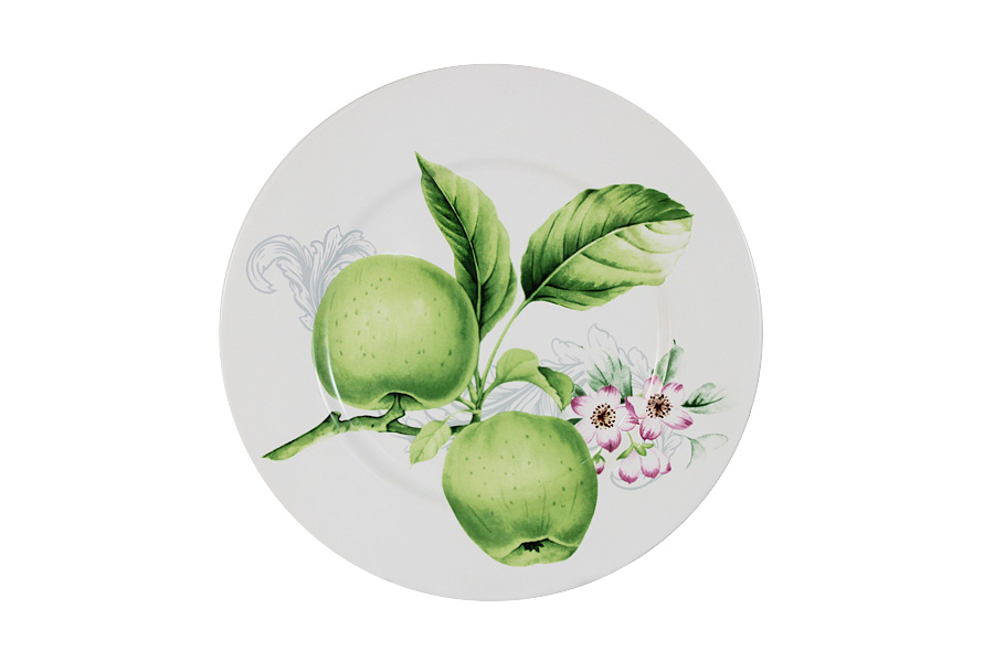 Обеденная тарелка Green apples, 23 см, Керамика, Imari, Китай