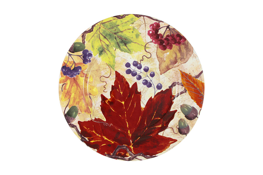 Обеденная тарелка Maple leaf, 23 см, Керамика, Imari, Китай