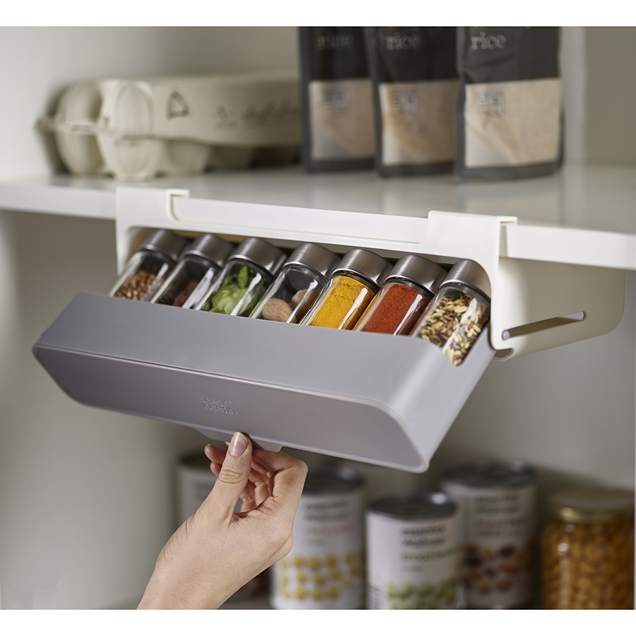Подвесной органайзер для специй CupboardStore grey, 32х13,5 см, 9,5 см, Пластик, Joseph Joseph, Великобритания, Store