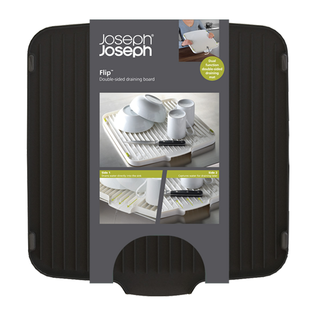 Сушилка для посуды Flip™, 40х38 см, 3 см, Пластик, Joseph Joseph, Великобритания