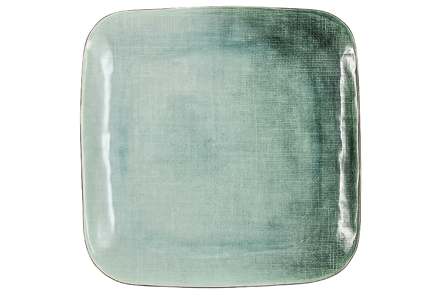 Тарелка обеденная Canvas green, 27 см, Керамика, Julia Vysotskaya, Китай, Canvas