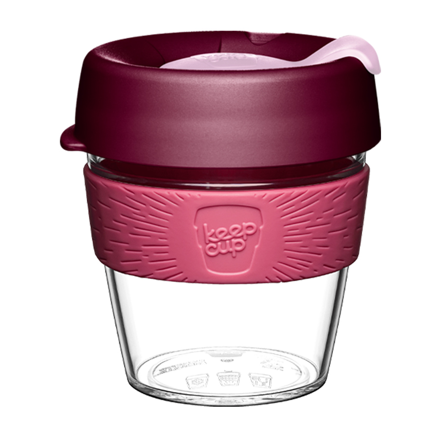 Кружка Original Cup Clear Bayberry 227, 227 мл, 8 см, 10 см, Силикон, Пластик, KeepCup, Австралия, Original Cup