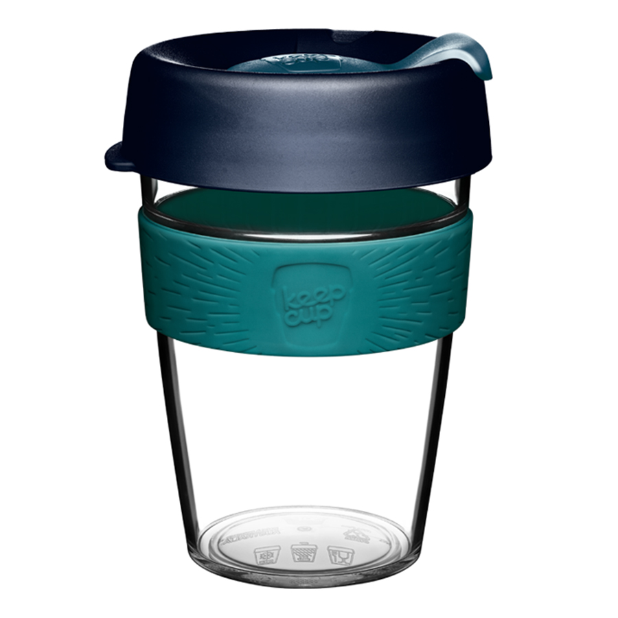 Кружка Original Cup Clear Borealis 340, 340 мл, 9 см, 12 см, Пластик, Силикон, KeepCup, Австралия, Original Cup