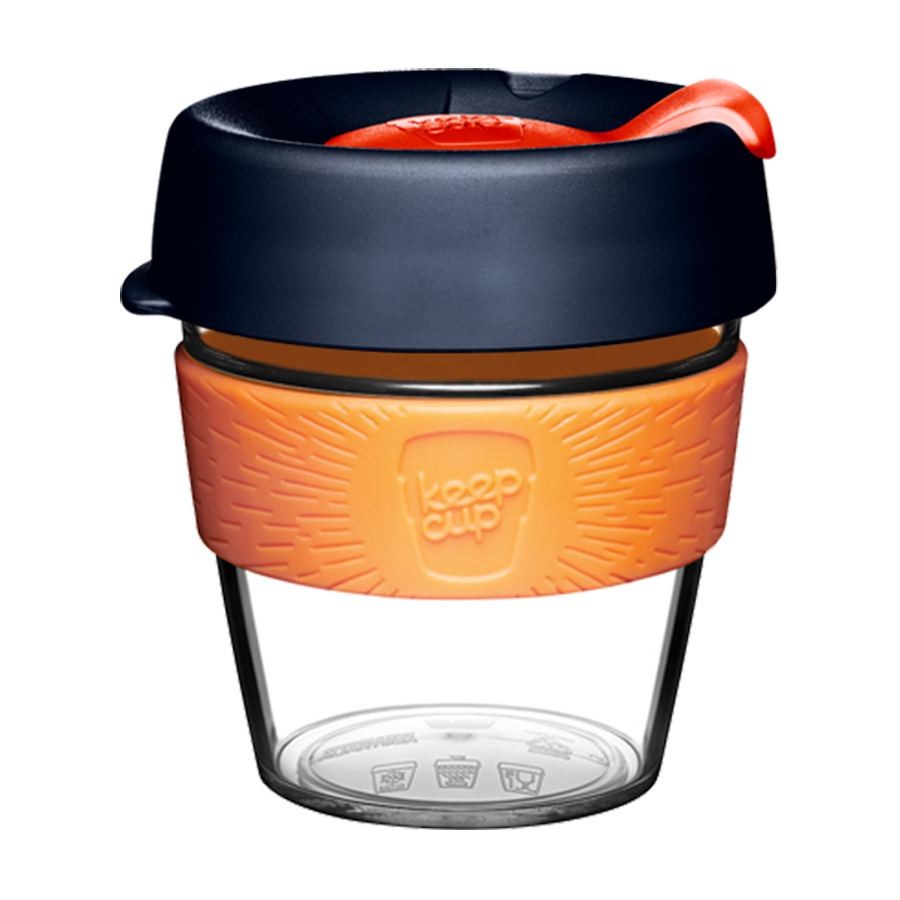 Кружка Original Cup Clear Shamrock 227, 227 мл, 8 см, 10 см, Силикон, Пластик, KeepCup, Австралия, Original Cup