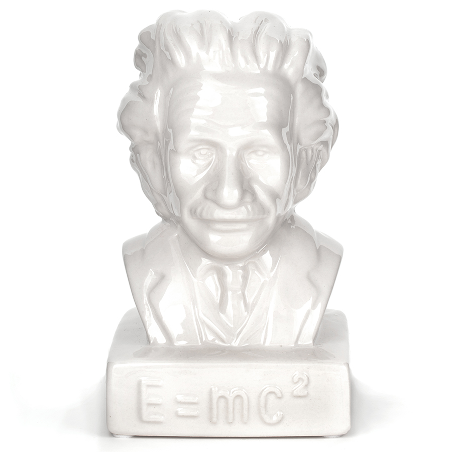 Копилка Einstein, 11,5 см, 19 см, Доломитовая керамика, Kikkerland, США