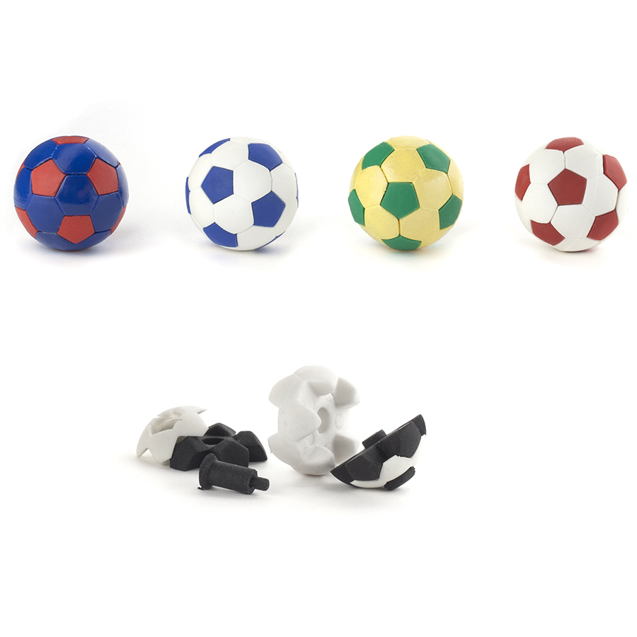 Набор ластиков Football, 5 шт, Пластик, Kikkerland, США