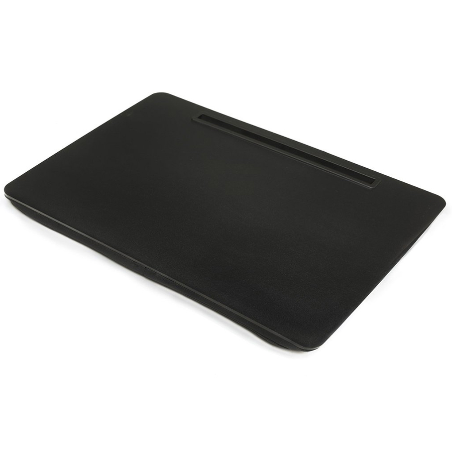 Столик-поднос Lap Desk Black, 50х34 см, 5,5 см, Пластик, Сосна, Полиэстер, Kikkerland, США
