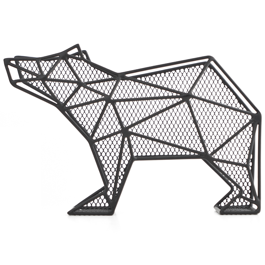 Вешалка-органайзер Bear, 25х7 см, 16 см, Нерж. сталь, Kikkerland, США