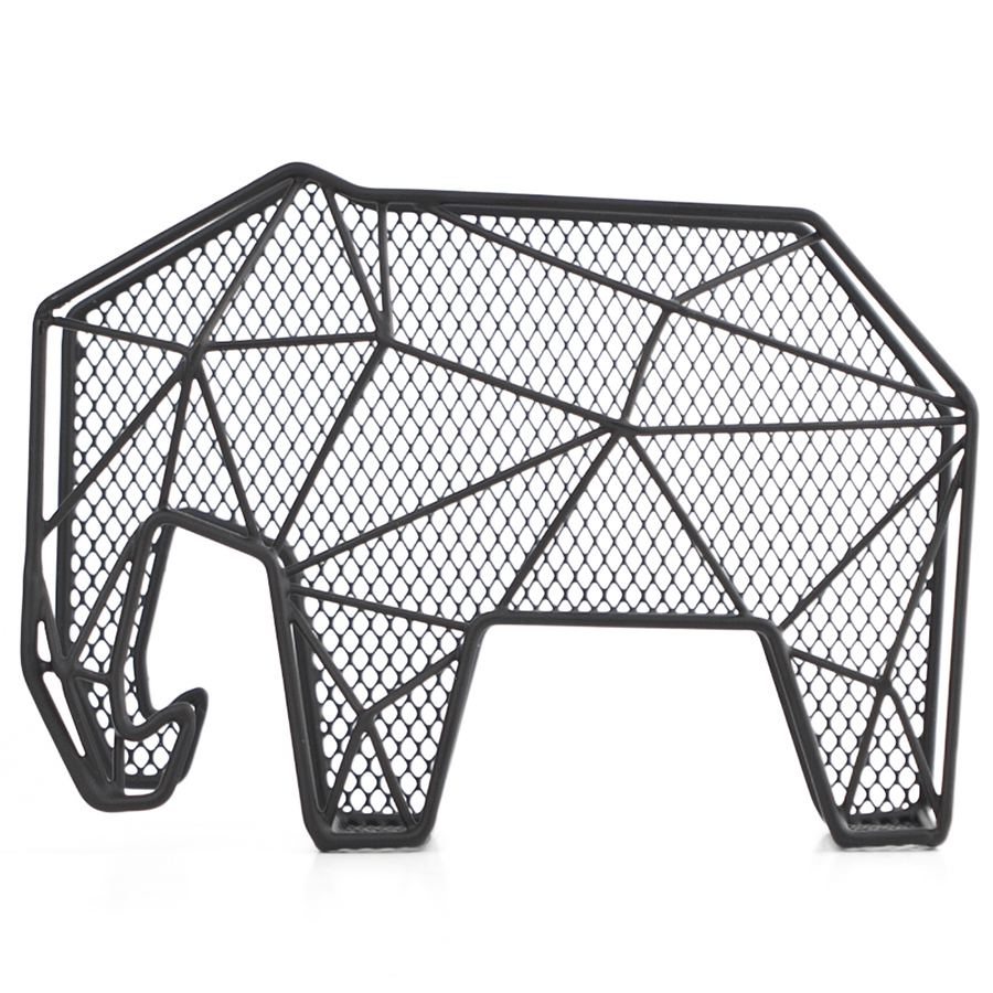 Вешалка-органайзер Elephant, 20х8 см, 15 см, Эмал. сталь, Kikkerland, США