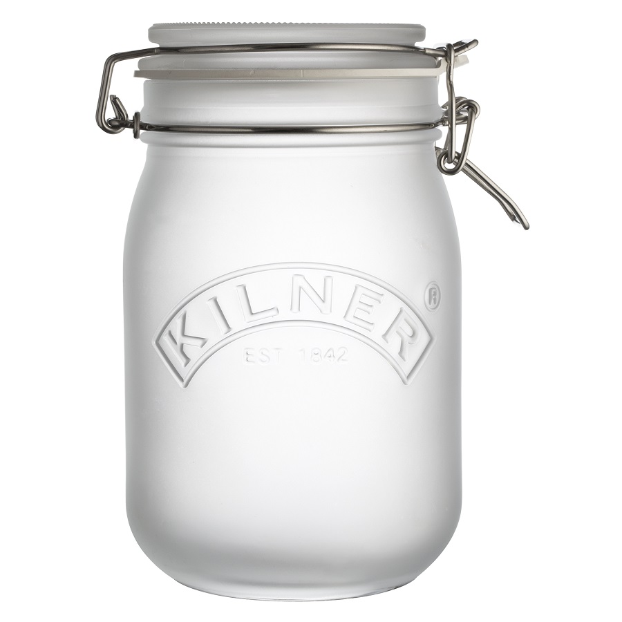    Clip top Frosted White, 1 , 18 , 13 , 1 , , Kilner, 