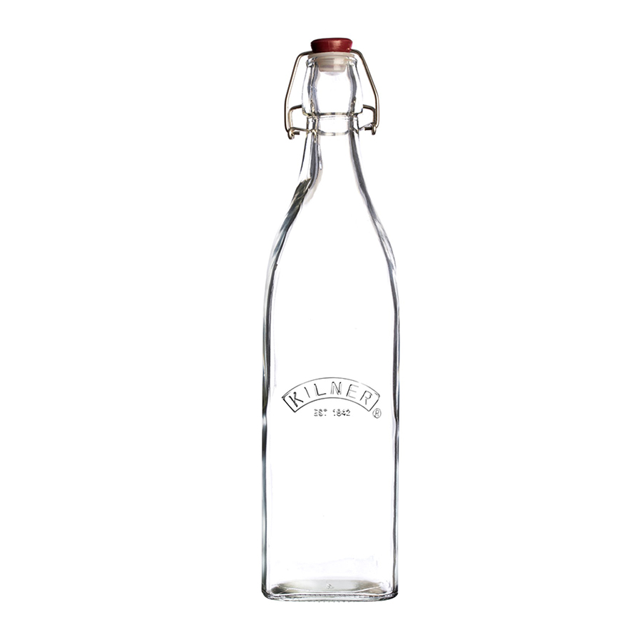 Бутылка для напитков Clip top, 0.5 л, 550 мл, 27 см, 7 см, Стекло, Kilner, Великобритания