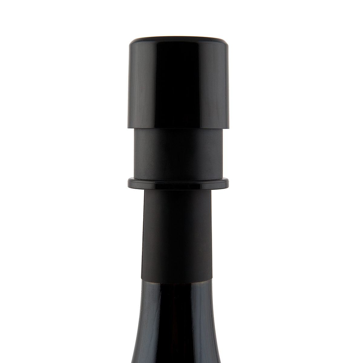 Пробка вакуумная для вина Basic Black, 9х2 см, Силикон, Пластик, Koala, Испания
