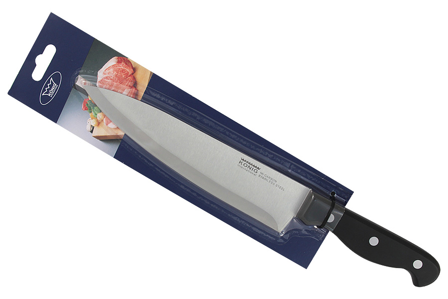 Нож поварской Cutting 205, 20,5 см, Нерж. сталь, Пластик, Konig International, Китай