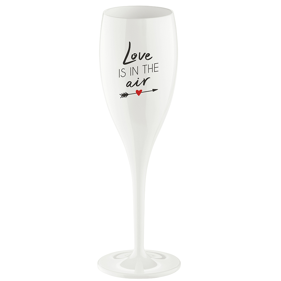 Бокал для шампанского Cheers Love Is In The Air, 100 мл, 6 см, 19 см, Пластик, Koziol, Германия