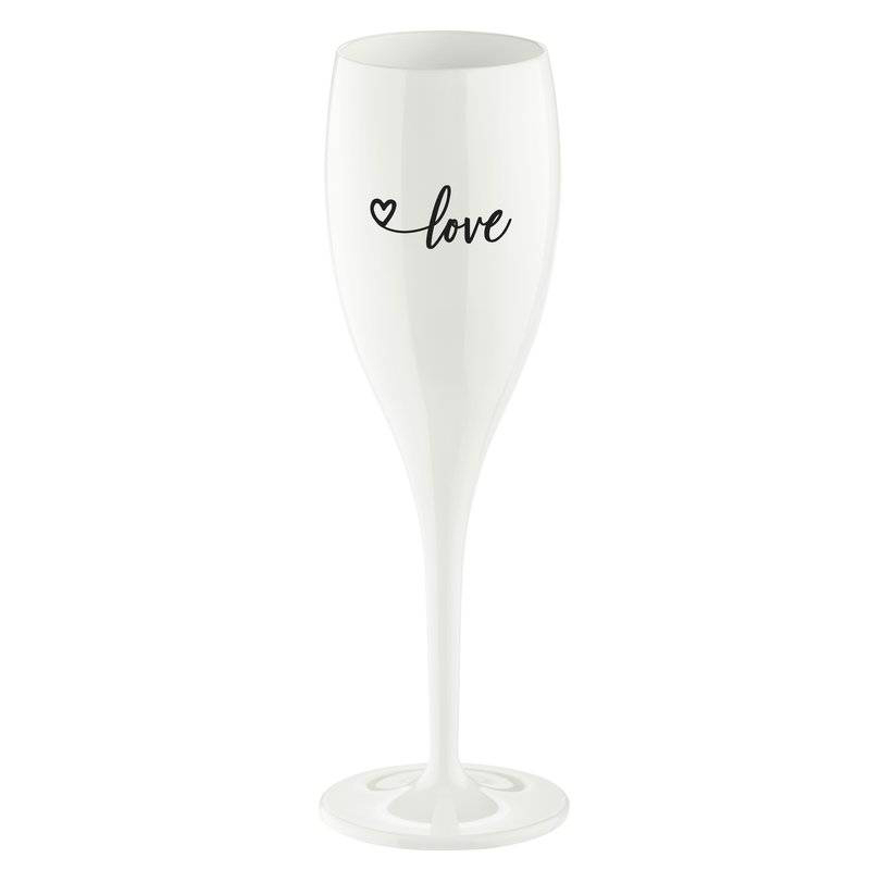 Бокал для шампанского Cheers Love, 100 мл, 6 см, 19 см, Пластик, Koziol, Германия, Superglas