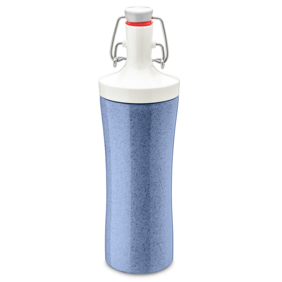 Бутылка для воды Plopp To Go blue, 425 мл, 7,5 см, 25,5 см, Пластик, Koziol, Германия, Organic