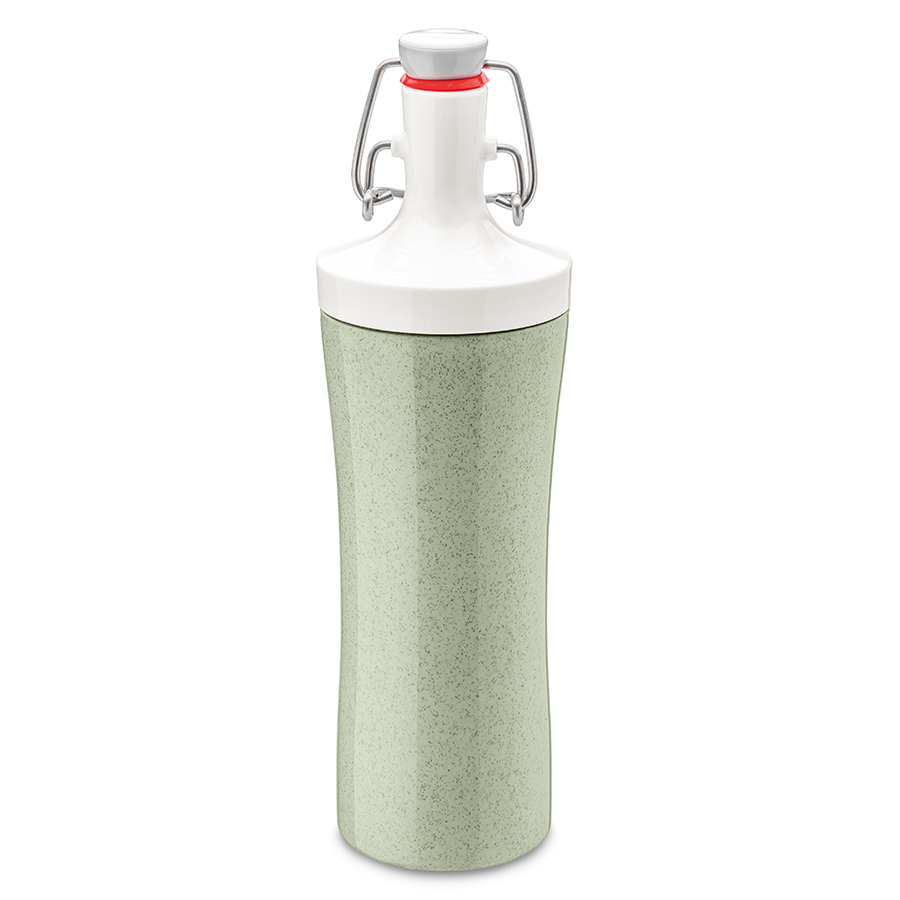 Бутылка для воды Plopp To Go green, 425 мл, 7,5 см, 25,5 см, Пластик, Koziol, Германия