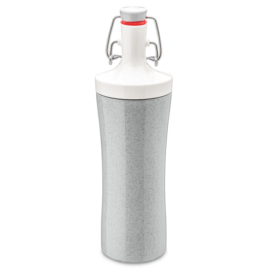 Бутылка для воды Plopp To Go grey, 425 мл, 7,5 см, 25,5 см, Пластик, Koziol, Германия