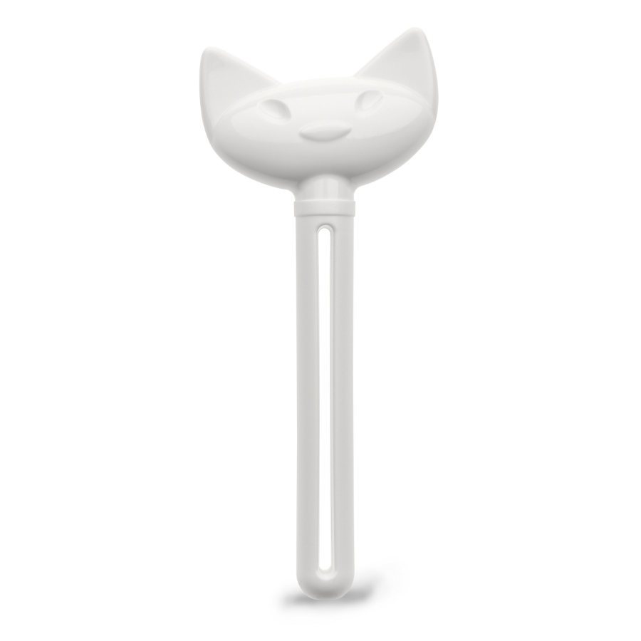 Зажим для тюбика зубной пасты Miaou white, 5,5х11,5 см, Пластик, Koziol, Германия