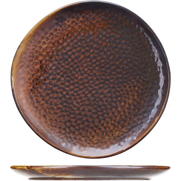 Тарелка Copper Poppy 21, 21 см, Фарфор, KunstWerk, Китай