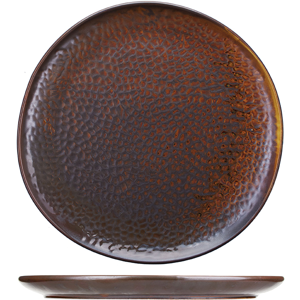 Тарелка Copper Poppy 27,5, 27,5 см, Фарфор, KunstWerk, Китай