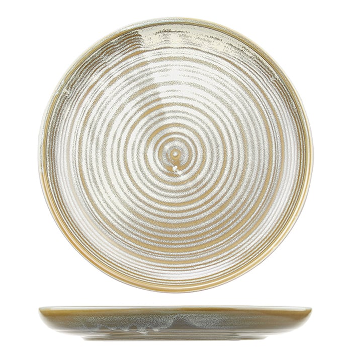 Тарелка с бортом Agave 20,5, 20,5 см, Фарфор, KunstWerk, Китай
