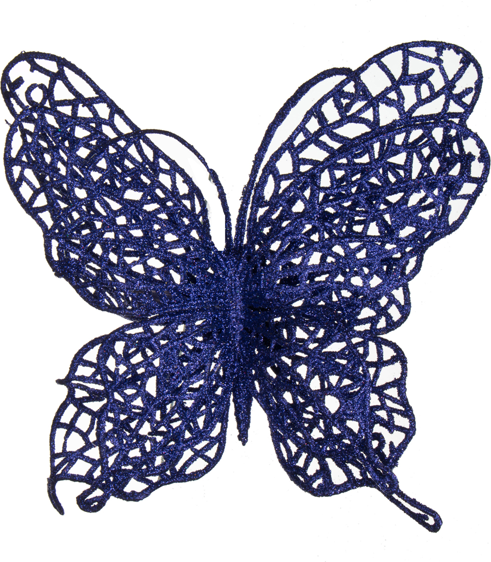 Бабочка на клипсе Blu viola, 14 см, Пластик, Lefard, Китай