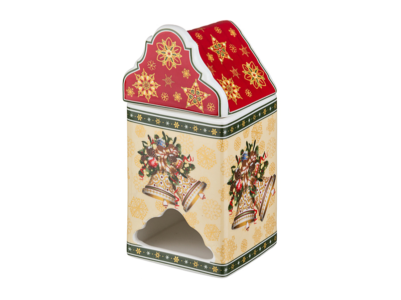 Банка для чайных пакетиков Christmas Collection, 9x9 см, 18 см, Фарфор, Lefard, Китай, Merry Christmas