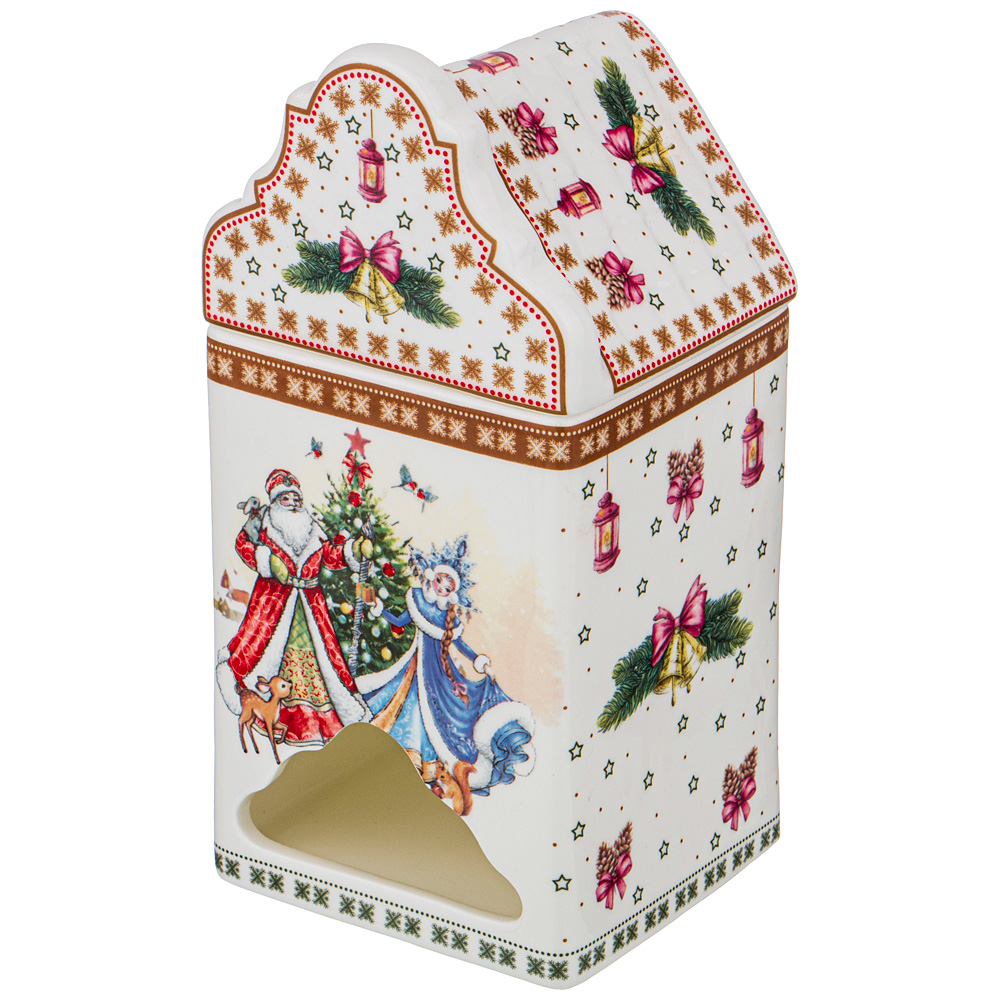 Банка для чайных пакетиков Christmas Collection, 9х9 см, 18 см, Фарфор, Lefard, Китай, Merry Christmas