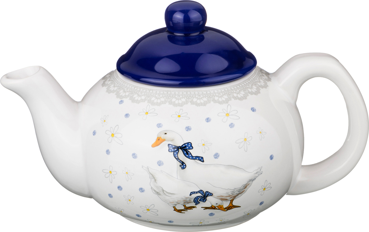 Чайник Geese blue 0,8, 800 мл, Керамика, Lefard, Китай, Geese