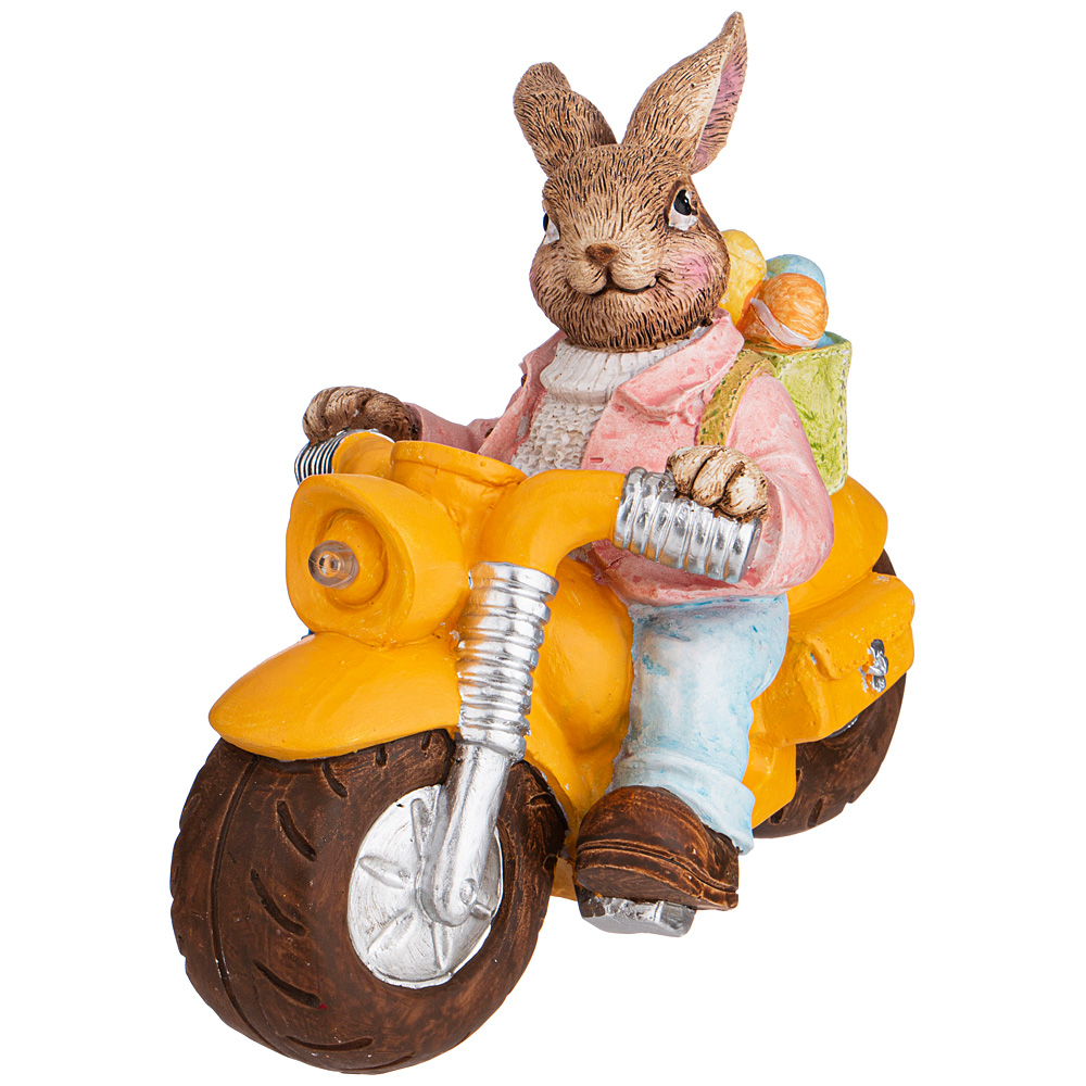 Фигурка Bright Easter Rabbit motorbike, 25х13 см, 20 см, Полистоун, Lefard, Китай