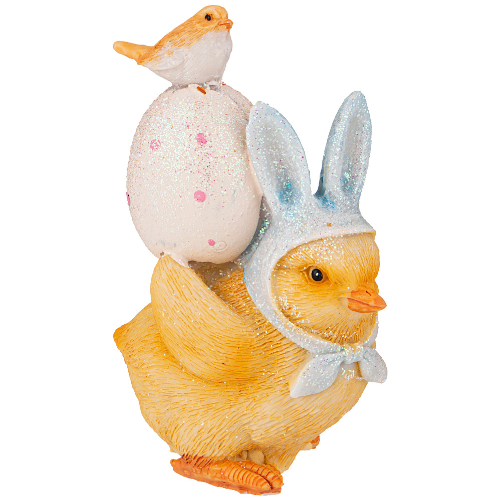 Фигурка Easter Chickling with Blue Ears, 6х3 см, 10,5 см, Полирезин, Lefard, Китай, Easter