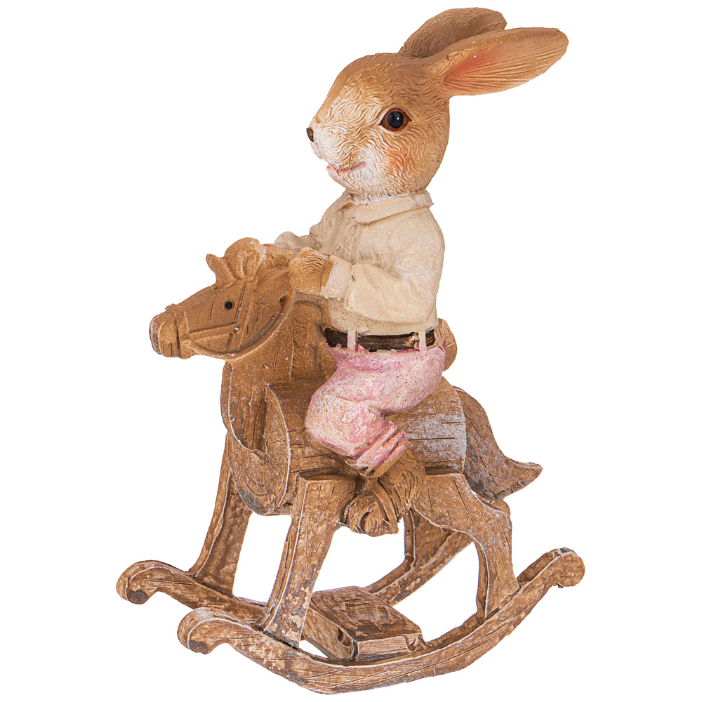Фигурка Easter Rocking Horse Rabbit, 9,5x4 см, 13 см, Полирезин, Lefard, Китай, Easter