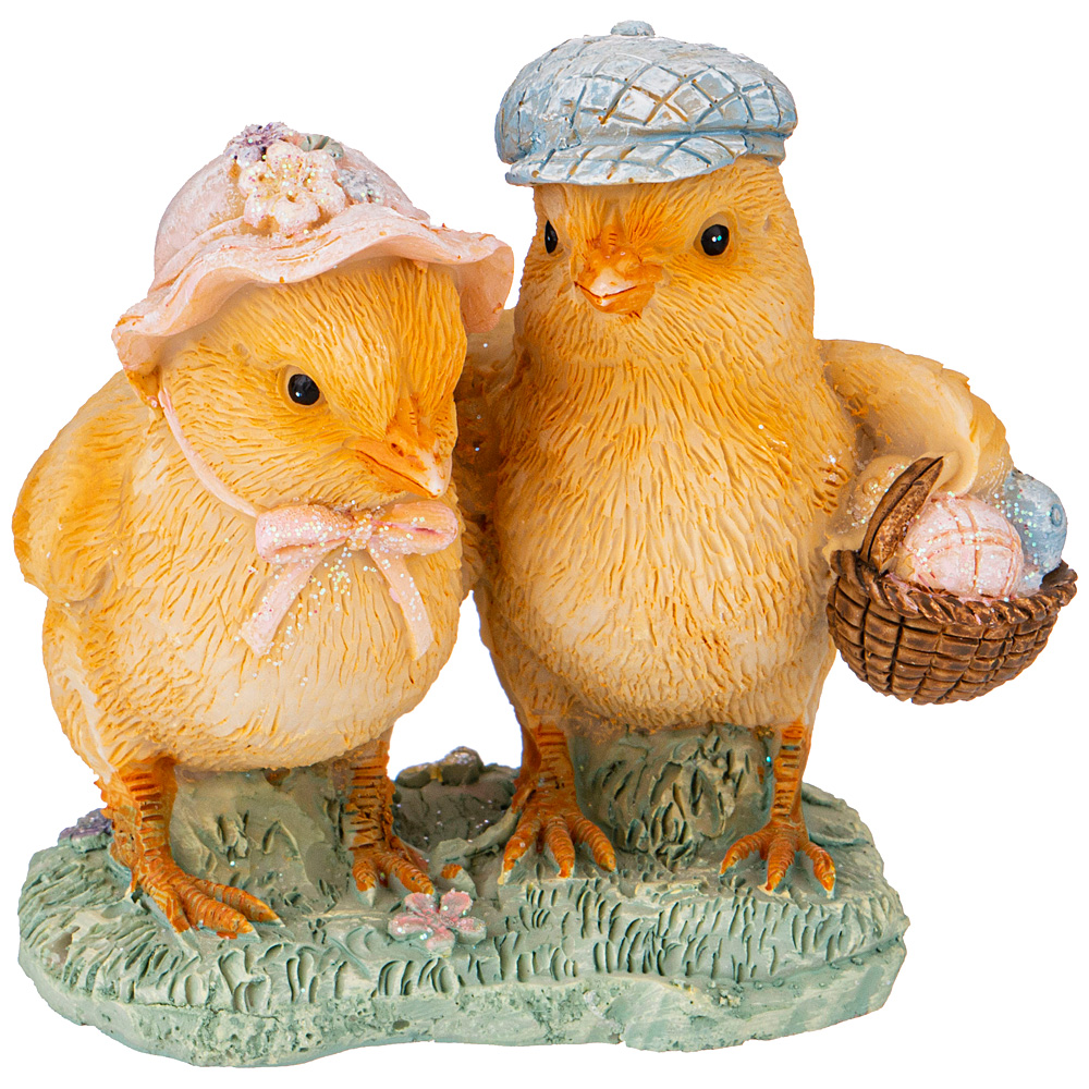 Фигурка Easter Two Chicklings, 6x8 см, 7,5 см, Полирезин, Lefard, Китай, Easter