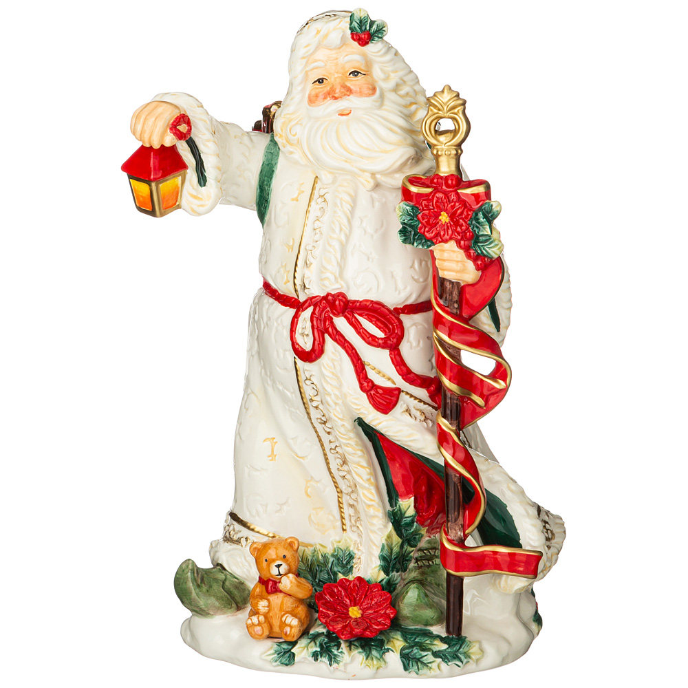Фигурка Happy New Year Santa 35, 35х24 см, 19 см, Доломитовая керамика, Lefard, Китай, Merry Christmas