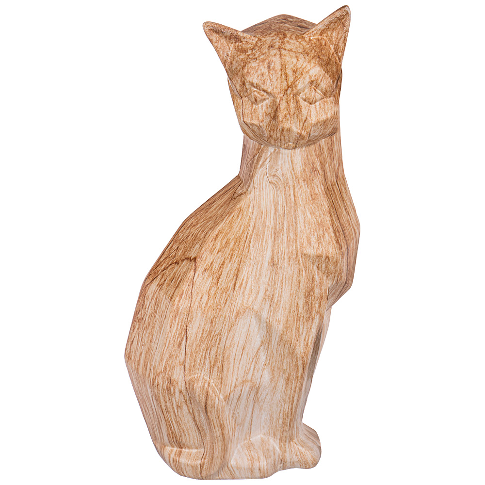Фигурка Wood Ceramic Cat, 11х8 см, 16 см, Керамика, Lefard, Китай