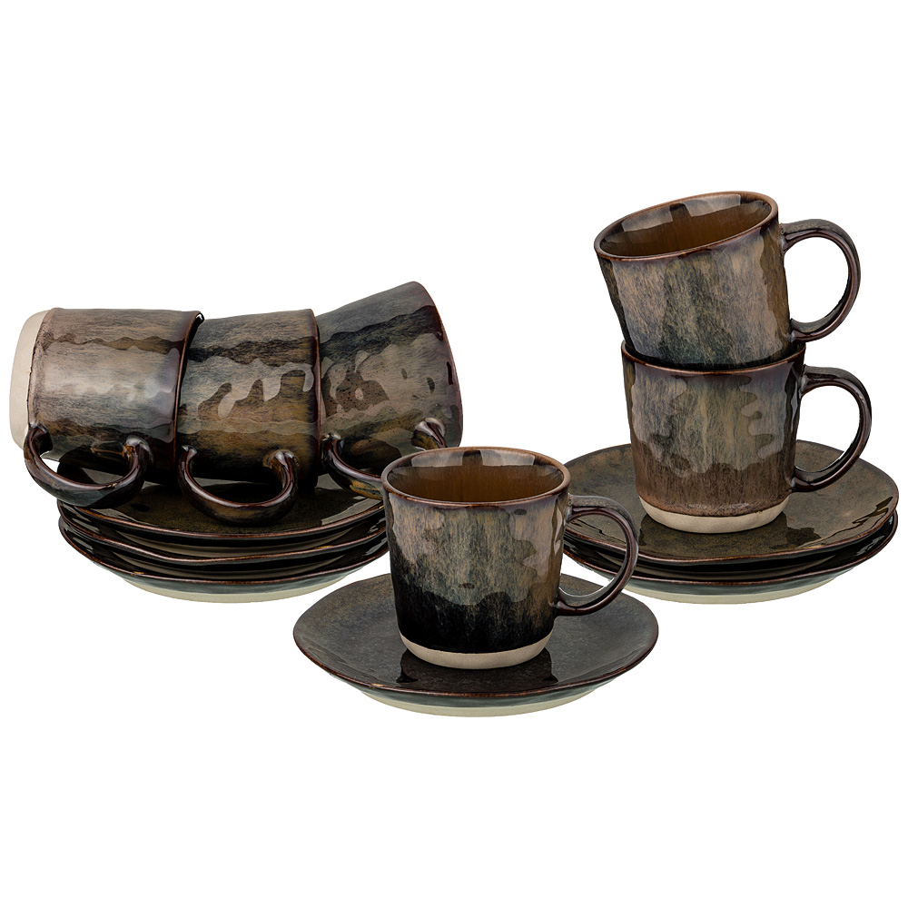   Stone ceramics brown, 6 ., 250 , , Lefard, 