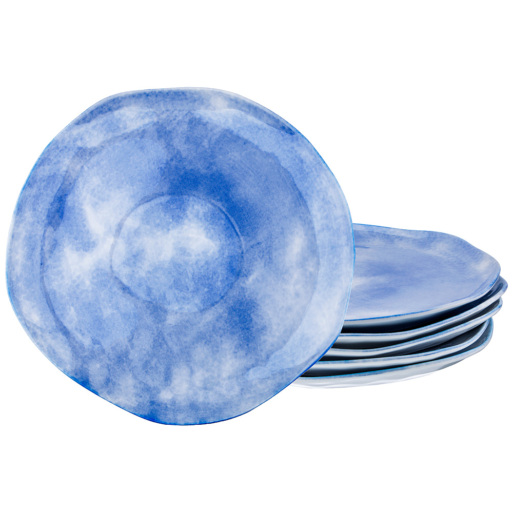 Набор десертных тарелок Paradise blue 26, 6шт., 26 см, Керамика, Lefard, Китай