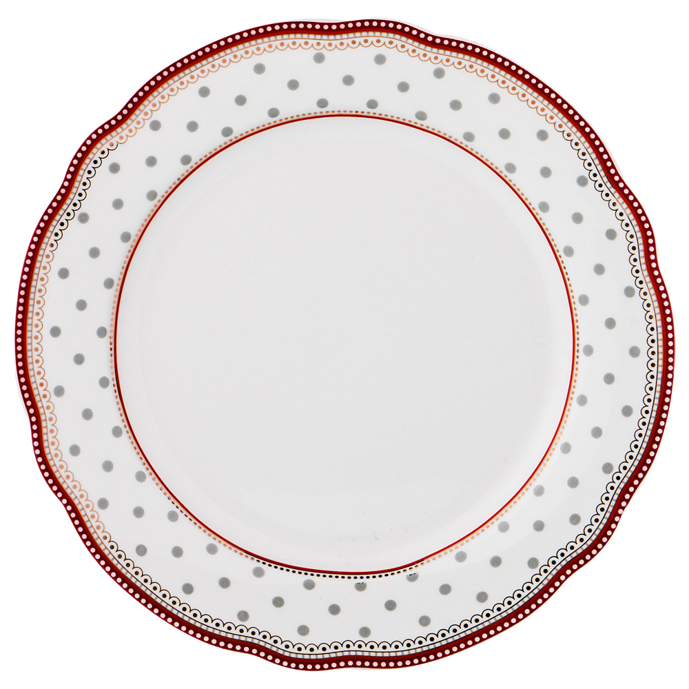 Обеденная тарелка Polka dot, 23 см, Фарфор, Lefard, Китай
