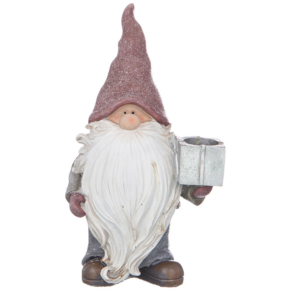 Подсвечник Gnome, 11х7 см, 20 см, Полистоун, Lefard, Китай Подсвечник Gnome, 11х7 см, 20 см, Полистоун, Lefard, Китай